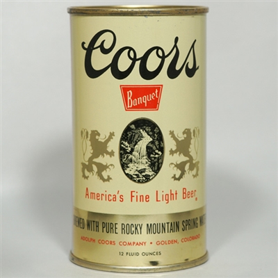 Coors Banquet Flat Top Can MINTY 51-24