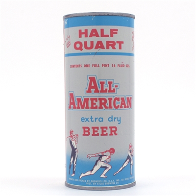 All American Beer Half Quart Flat Top DREWRYS 224-7