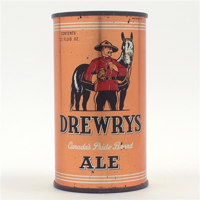 Drewrys Ale Opening Instruction Flat Top NICE 55-25