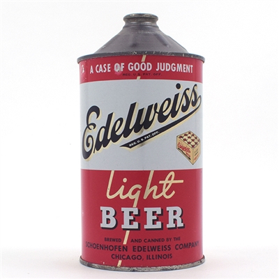 Edelweiss Beer Quart Cone Top 207-13
