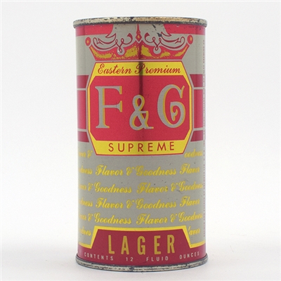F and G Supreme Beer Flat Top DREWRYS 63-10