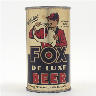 Fox De Luxe Beer Opening Instruction Flat Top LUSCIOUS 64-38