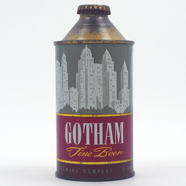 Gotham Beer Cone Top METALLIC GOLD 166-21