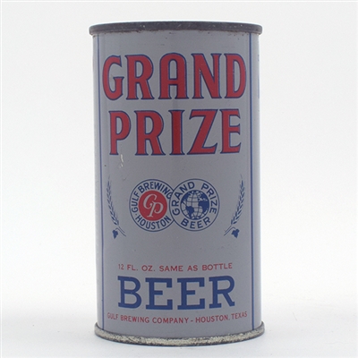 Grand Prize Beer Opening Instruction Flat Top GRAY 74-5