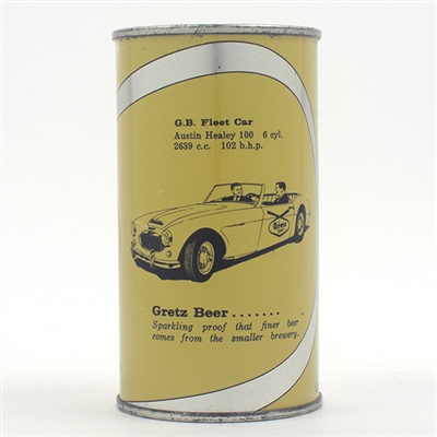Gretz Beer Auto Series Flat Top SILVER TRIM AUSTIN HEALY 75-15