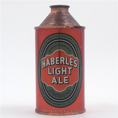 Haberles Light Ale Cone Top SHARP 168-12