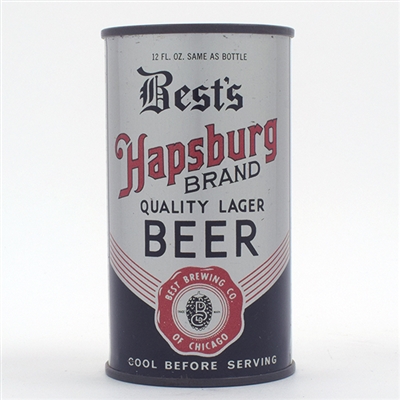 Hapsburg Bests Beer Opening Instruction Flat Top 80-19