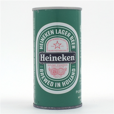 Heineken Beer 10 OUNCE Puerto Rican Pull Tab