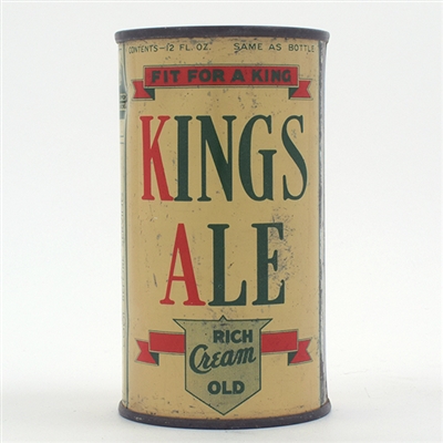 Kings Ale Opening Instruction Flat Top 88-1