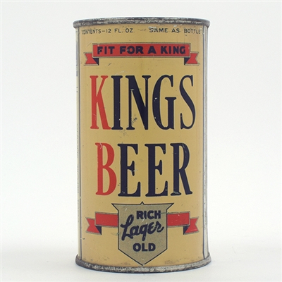 Kings Beer Opening Instruction 451 Flat Top 88-2