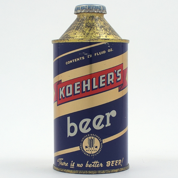Koehlers Beer High Profile Cone Top FANTASTIC 171-25