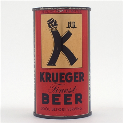 Krueger Beer Opening Instruction Flat Top 90-8