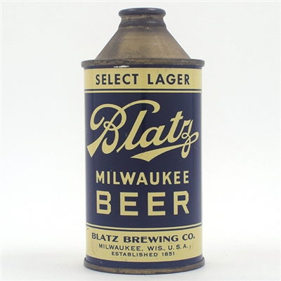 Blatz Beer Cone Top 153-14