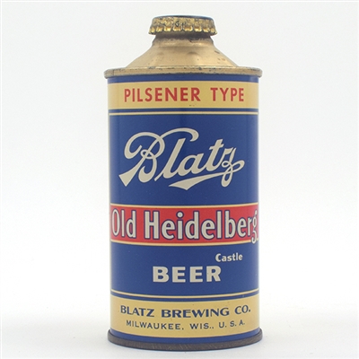 Blatz Old Heidelberg Beer Cone Top NEAR MINT 153-22