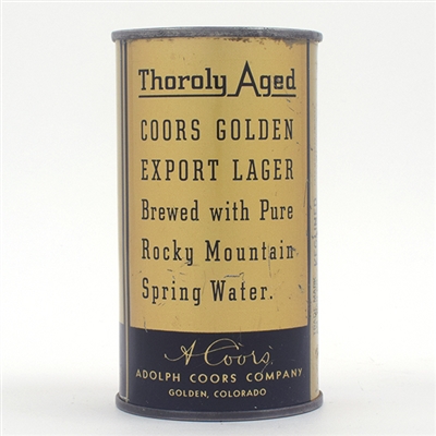 Coors Beer THOROLY AGED Flat Top 51-12