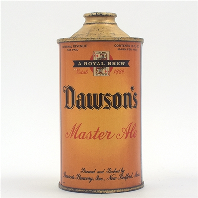 Dawsons Master Ale Cone Top 158-26 EXCELLENT