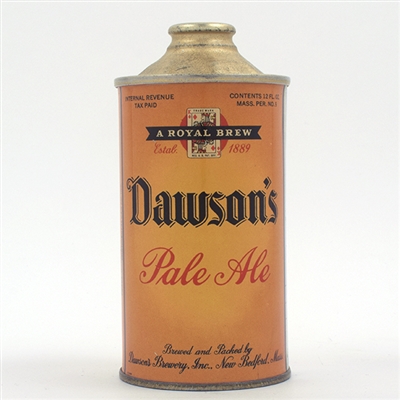 Dawsons Pale Ale Cone Top 158-27 EXCELLENT