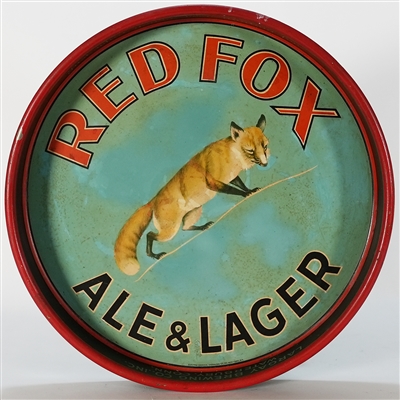 Largay Red Fox Just What Youve Been Hunting Tray RARE