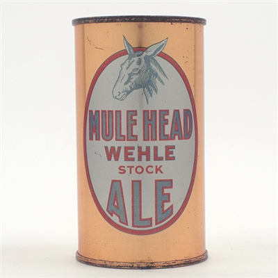 Mule Head Ale Opening Instruction Flat Top RARE STUNNING UNLISTED