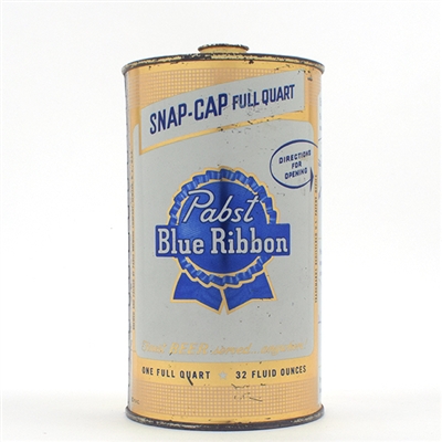 Pabst Blue Ribbon Beer Quart Snap Cap NEWARK 216-18