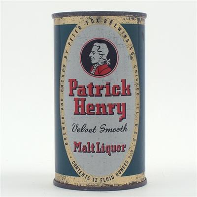 Patrick Henry Malt Liquor Flat Top 112-18