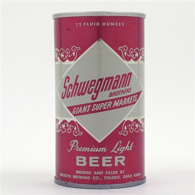 Schwegmann Beer Pull Tab BUCKEYE TOUGH 123-33