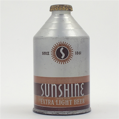 Sunshine Beer Crowntainer Cone Top BARBEYS 199-9