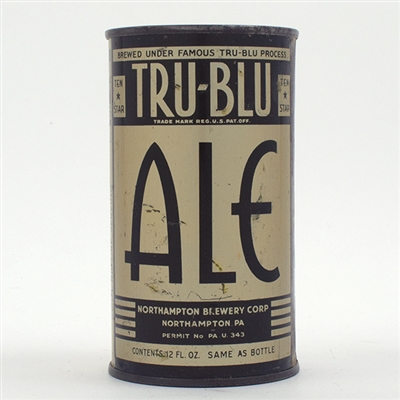 Tru Blu Ale Opening Instruction Flat Top RARE 140-9