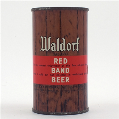 Waldorf Red Band Beer Flat Top FOR THE KEENEST - NICE 144-8