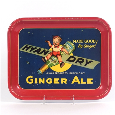 Hyan Dry Ginger Ale 1930s Soda Serving Tray