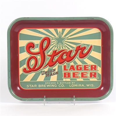 Star Lager Beer 1930s Serving Tray