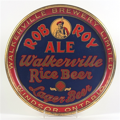 Walkerville Brewery 1930s Canadian Serving Tray