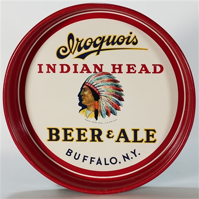 Iroquois Indian Head Beer Ale Tray