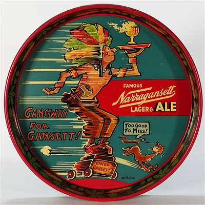 Narragansett Lager Ale Gangway for Gansett Dr Seuss Tray