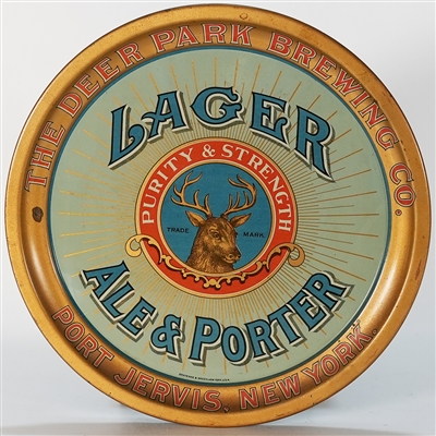 Park Ale Porter Purity Strength Port Jervis Tray