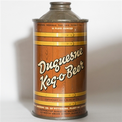 Duquesne Keg O Beer Cone Top 159-24