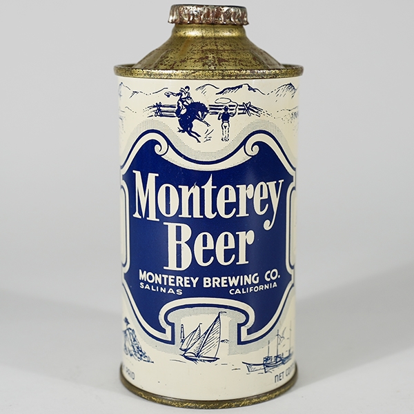 Monterey Beer Cone Top RARE BLUE MINTY 174-9