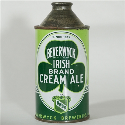 Beverwyck Irish Cream Ale Cone Top SINCE 1845 152-7