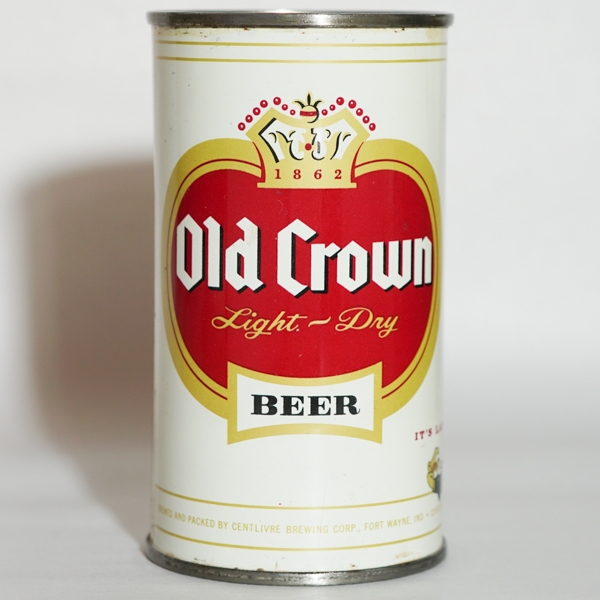 Old Crown Beer Flat Top NO KEGLINED LOGO 105-8