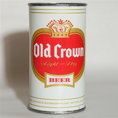 Old Crown Beer Pull Tab FLAT TOP ON PULL 100-2