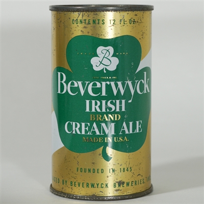Beverwyck Irish Brand Cream Ale NON IRTP Flat Top 36-37
