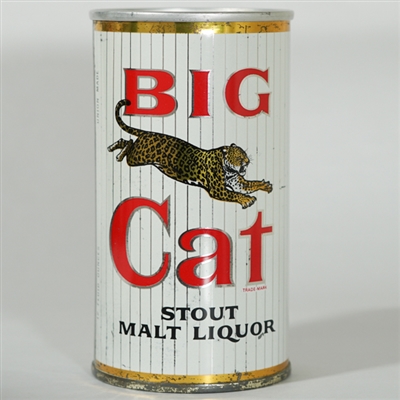 Big Cat Stout Malt Liquor Zip Tab 39-28