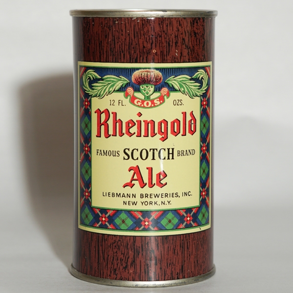 Rheingold Scotch Ale Flat Top LIGHT BLUE 123-26