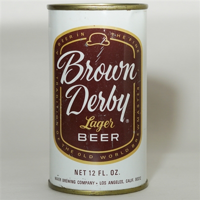 Brown Derby Lager Beer Flat Top AMERICAN 42-17