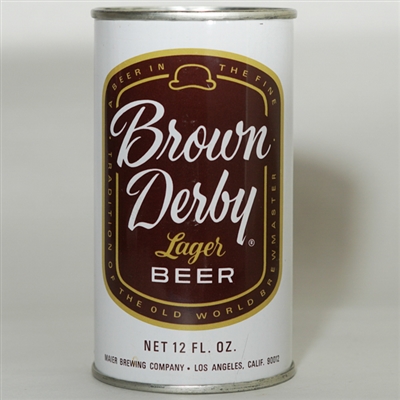 Brown Derby Lager Beer Flat Top NATIONAL 42-17