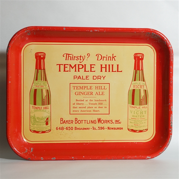 Temple Hill Ginger Ale Advertising Tray 