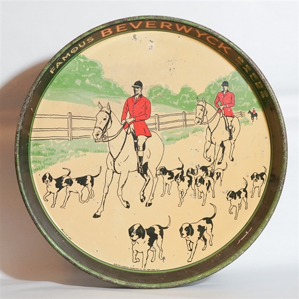 Beverwyck Beer Hunting Scene Tray 