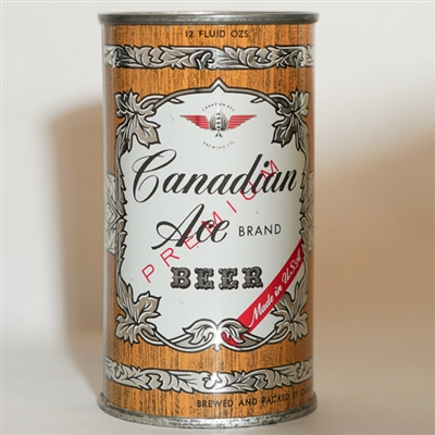 Canadian Ace Beer Flat Top DOTS SEAM OHIO TOP 48-11