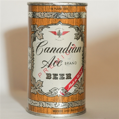 Canadian Ace Beer Flat Top NO CAN CODE EXTRA STRONG LID 48-11