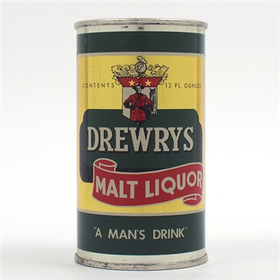 Drewrys Malt Liquor Flat Top 55-21 BREWED AND PACKAGED BY SWEET